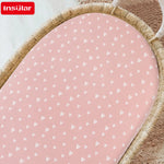 draps bébé motif cygnes coeurs doux coton blanc rose gris jaune enfantins housse élastiquée