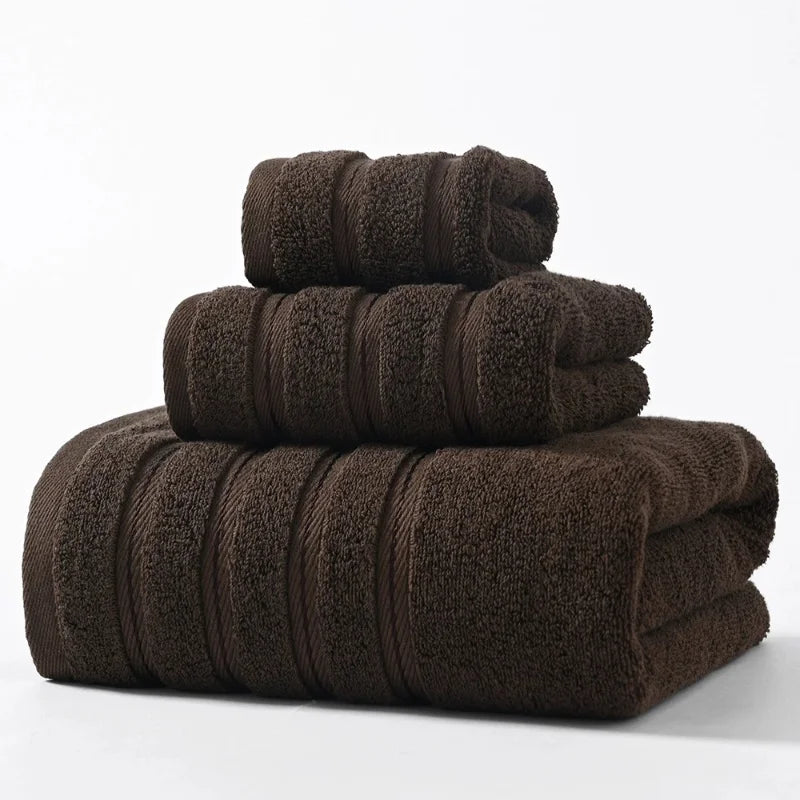 serviettes coton rayées classiques marron blanc gris pliées maison absorption rapide set