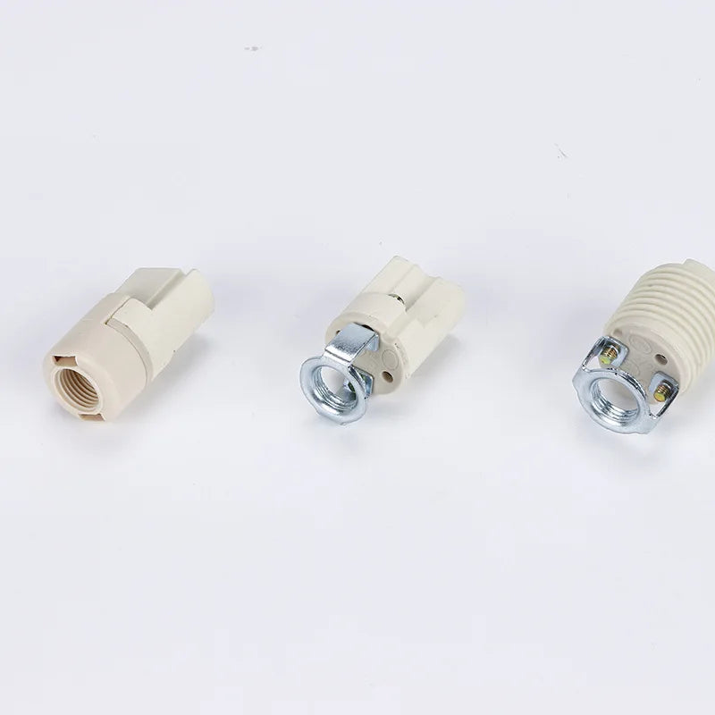 connecteur électrique blanc céramique ridé industriel vis écrou jusqu'à 60w 250v