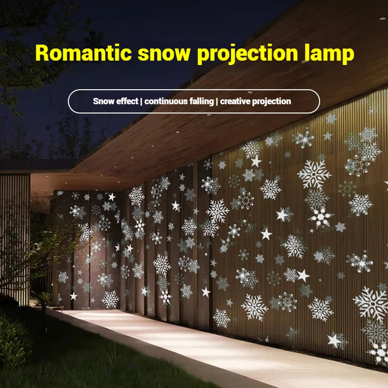 projecteur flocons neige blanc gris bleu violet moderne adhésif extérieur led certifié rohs