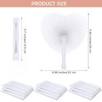 éventails pliants papier blanc rayures moderne minimaliste poignées plastique décoration fête anniversaire mariage