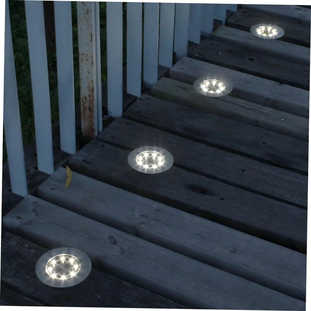 lampe solaire moderne led doré argenté extérieur jardin paysage pack ip65