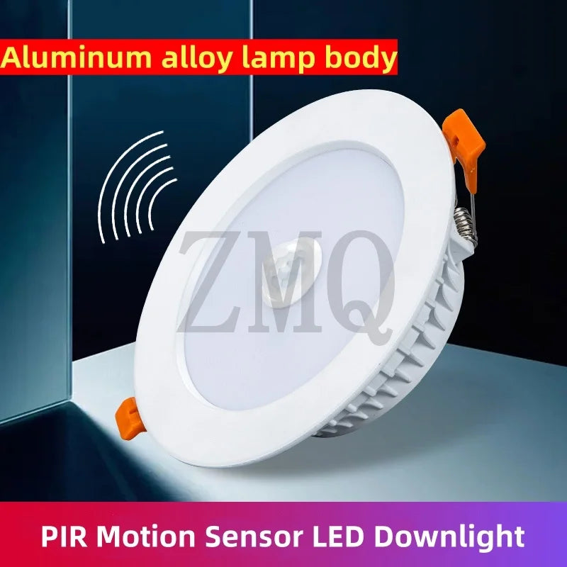 lampe led downlight blanc moderne clips 120° sensor 6m 30 50s 5w 7w 9w