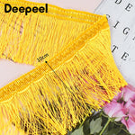 franges décoratives rubans frisés polyester rouge bleu rose jaune vert 10cm textiles decoration