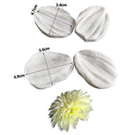 moules silicone gâteau blanc floral décoratif opaques feuilles pétales fleurs artisanales