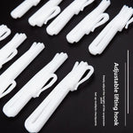 crochet ajustable blanc moderne 8.4cm 7cm réglable tringle rideau plastique décoration maison