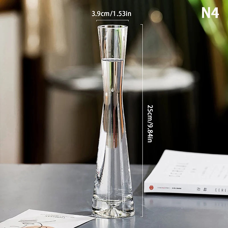 vase verre transparent moderne minimaliste décoration intérieure table chambre mariage