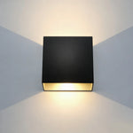 lampe murale led moderne blanche or ip65 fixation murale lentille translucide aluminium