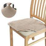 coussin chaise velours moderne beige gris élégants protection salon cuisine