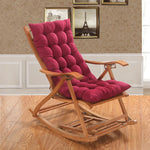 coussin épais rocking chair beiges tufted mousse pe polyester ruban confortable chaise longue toutes