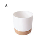 pots plante blanc beige minimaliste grille drainage auto arrosage classique non enduit adhésif