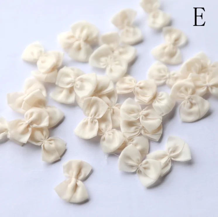 rubans nœuds couleur rose pâle beige clair vert pastel décoratifs élégants écologiques polyester tissu