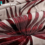 housse coussin carré feuilles palmier polyester coton moderne bleu vert gris rouge nouvelle année