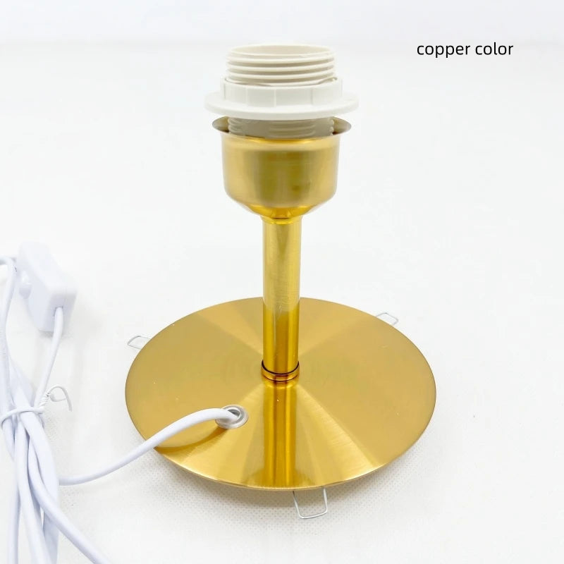 support lampe table moderne cable electrique douille e27 vase ceramique