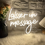 décoration murale néon sign blanc lettres stylisées moderne minimaliste lumière usb chambre