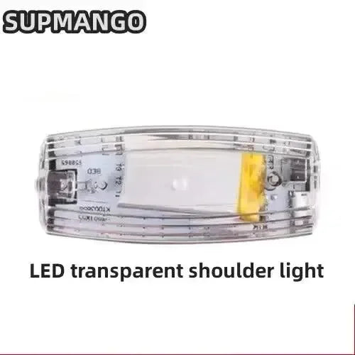 lampe sécurité led rouge bleue clips métalliques stroboscopique clignotante transparente moderne