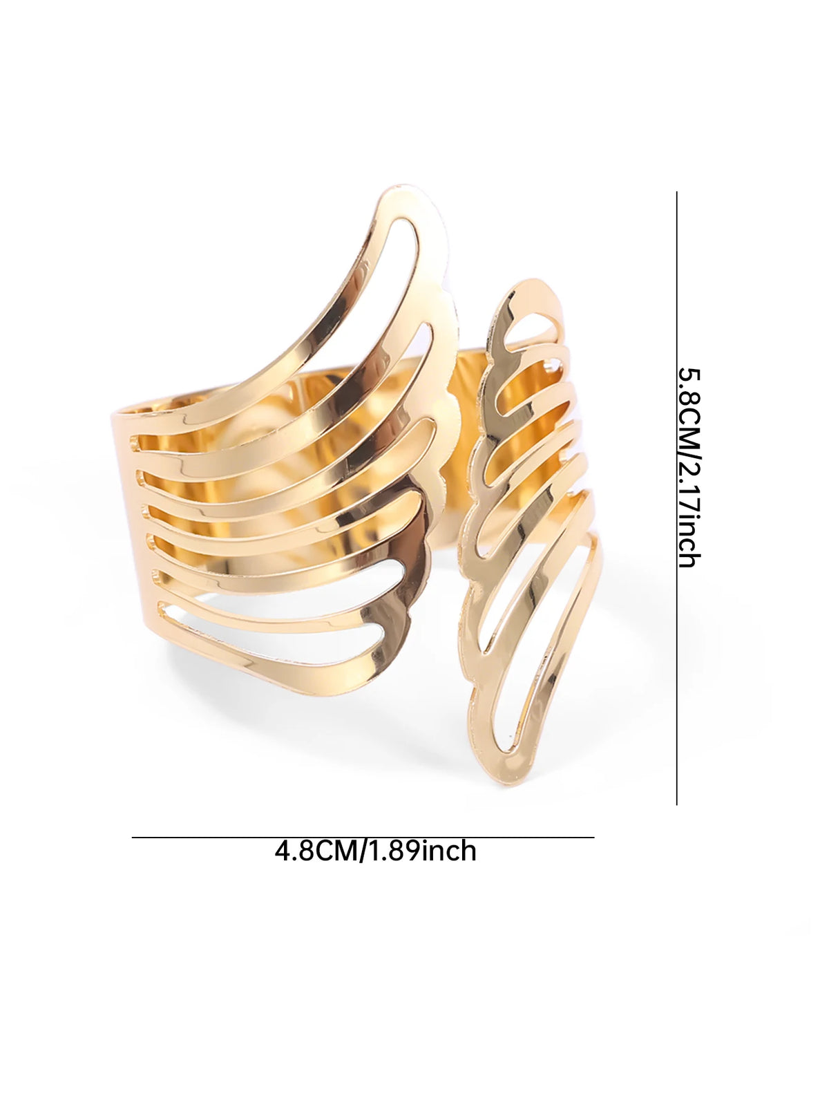 anneaux serviette or oiseau argent plumes moderne élégant adhésif