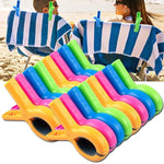 pinces linge couleur serviettes plage moderne tringle osier sac ludique
