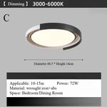 luminaire moderne bois grainé marron foncé éclairage ventilateur led invisible chambre coucher