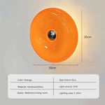 lampe sol moderne blanc orange adhésive éclairage quotidien salle manger contemporain