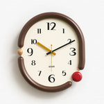 horloge murale moderne noir blanc aiguille circulaire salon environnement protection batterie