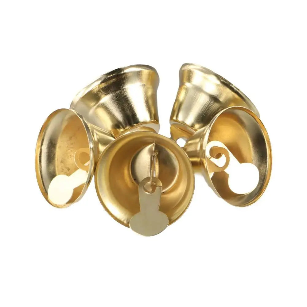 cloches dorées métal fer différentes tailles mini carillon vent bijoux fabrication classique