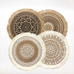 Set de table jute pompons décoration table