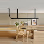 suspension lumineuse moderne marron clair lisse clips câbles 100cm 120cm lumière chaude neutre