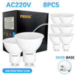 ampoules led gu10 blanc chaud neutre variable 3w 6w 9w 12w sans scintillement moderne