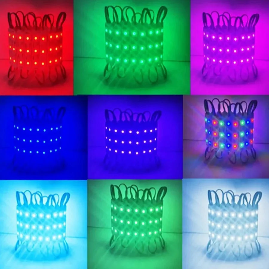 modules led rgb ws2811 étanches indépendants contrôle 12v blanc mat modernes