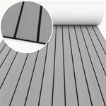 tapis sol bateau mousse eva antidérapant auto adhésif bleu clair noir rayures moderne