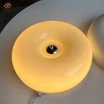 lampe moderne blanc beige verre fer facile éclairage quotidien télécommande led 32cm 40cm 46cm