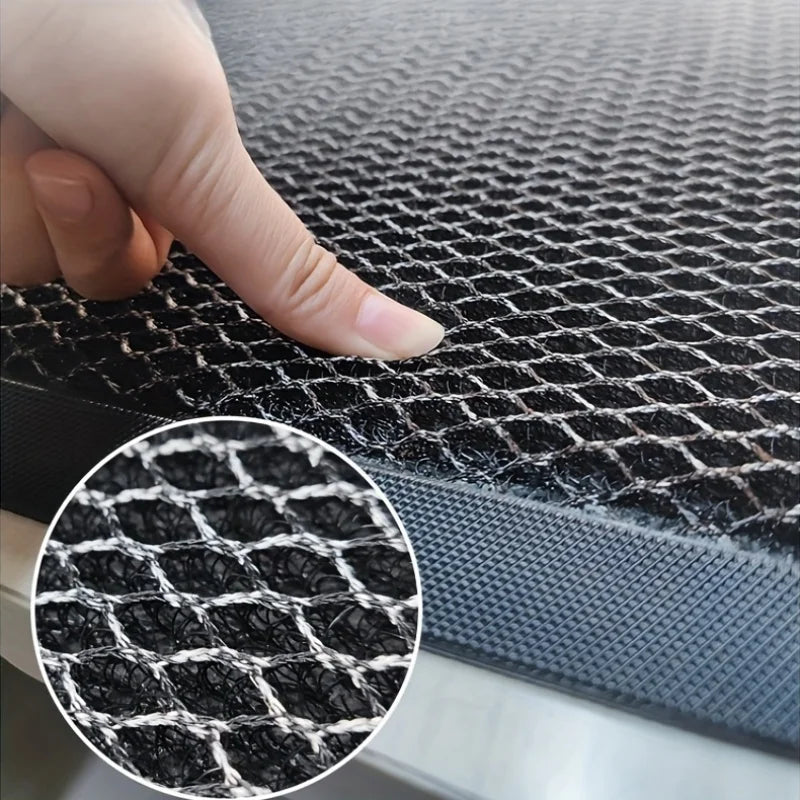 tapis antidérapant moderne noir gris résistant l'eau anti bactéries imperméable hexagonal porte bain sol
