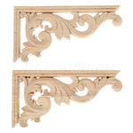 Détail du motif sculpté sur bois de chêne