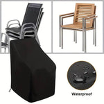 housse protection chaise extérieure polyester noir moderne élégante fermeture glissière uv résistante imperméable ventiléeextérieur