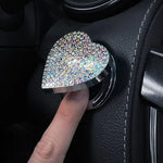 coeurs strass adhésifs modernes élégants rouge bleu argent