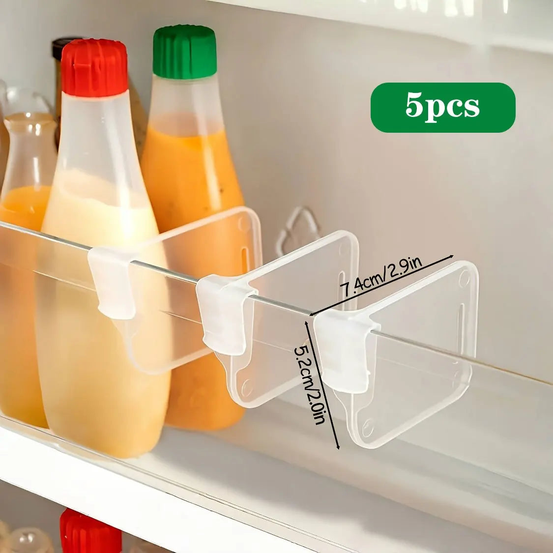 organisateur réfrigérateur clips transparent moderne porte bouteilles porte sacs rangement pratique clips armoires cuisine