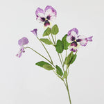 bouquet artificiel violet blanc jaune fleurs motifs feuilles vertes decoration maison anniversaire mariage