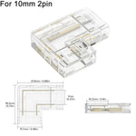 connecteur led transparent moderne pratique clips retenue 24v broches cct fcob rvb