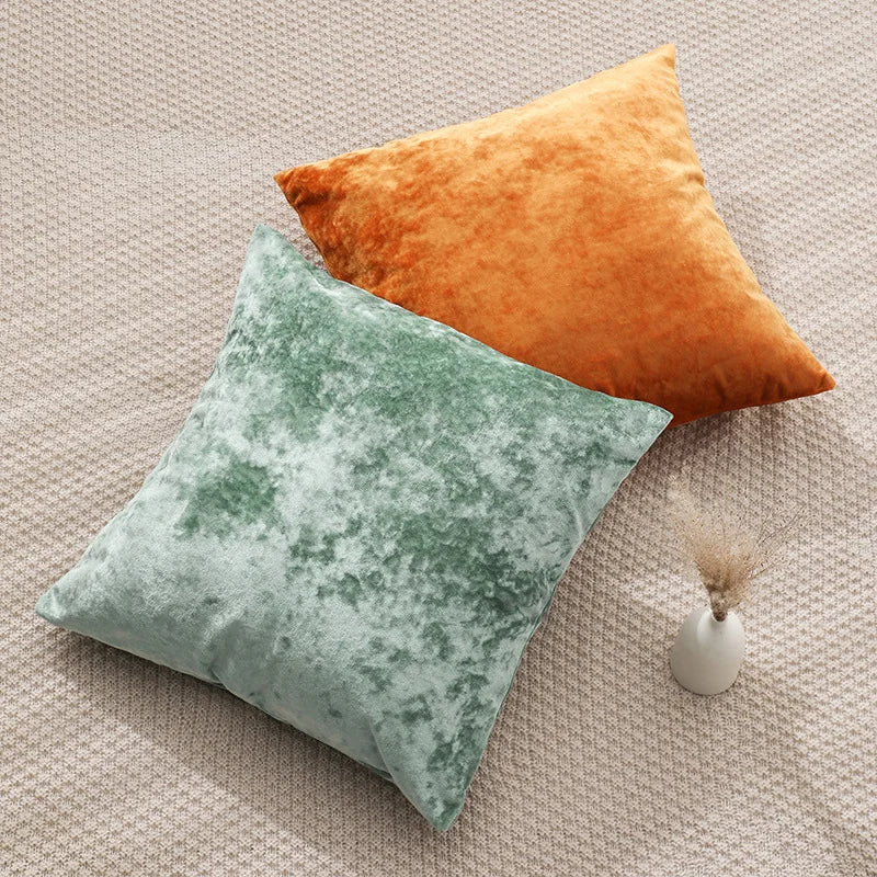 housse coussin velours décorative couleur unie nordique moderne canapé maison voiture