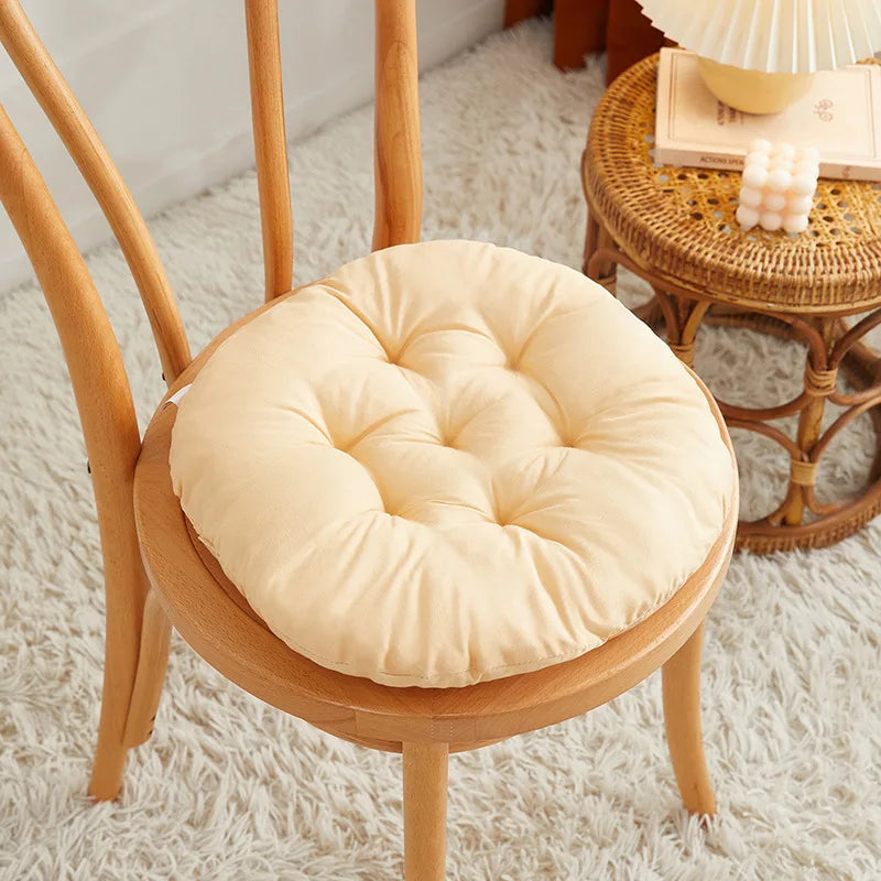 coussin rond antidérapant coton polyester couleur gris moderne øllets 30cm violet bleu marron jaune