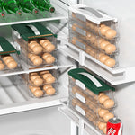 boîte œufs vert transparent réfrigérateur qualité alimentaire moderne pratique hermétique