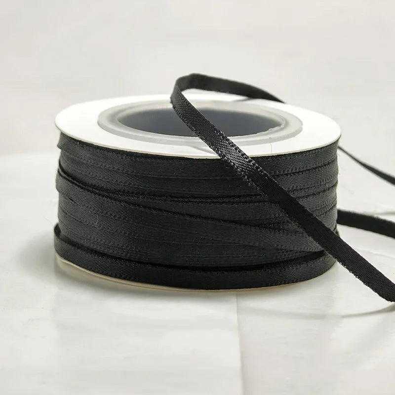 rubans satinés unis 45 yards polyester largeur 3mm décoration noel nœuds diy élégants rose