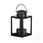 lanterne moderne transparente noire anneaux bougie décoration extérieure portable mariage théière lumière théière porte