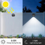 projecteur mural solaire led noir rgbw ip65 moderne adhésifextérieur jardin patio