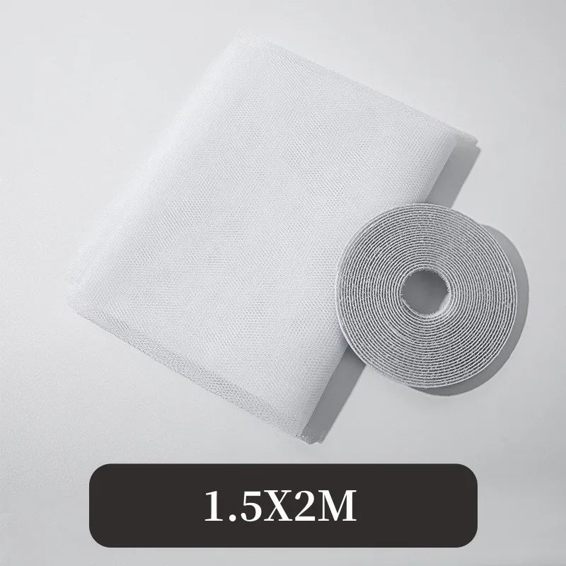 filet fenetre anti moustiques blanc noir velcro self adhesive moderne opacité