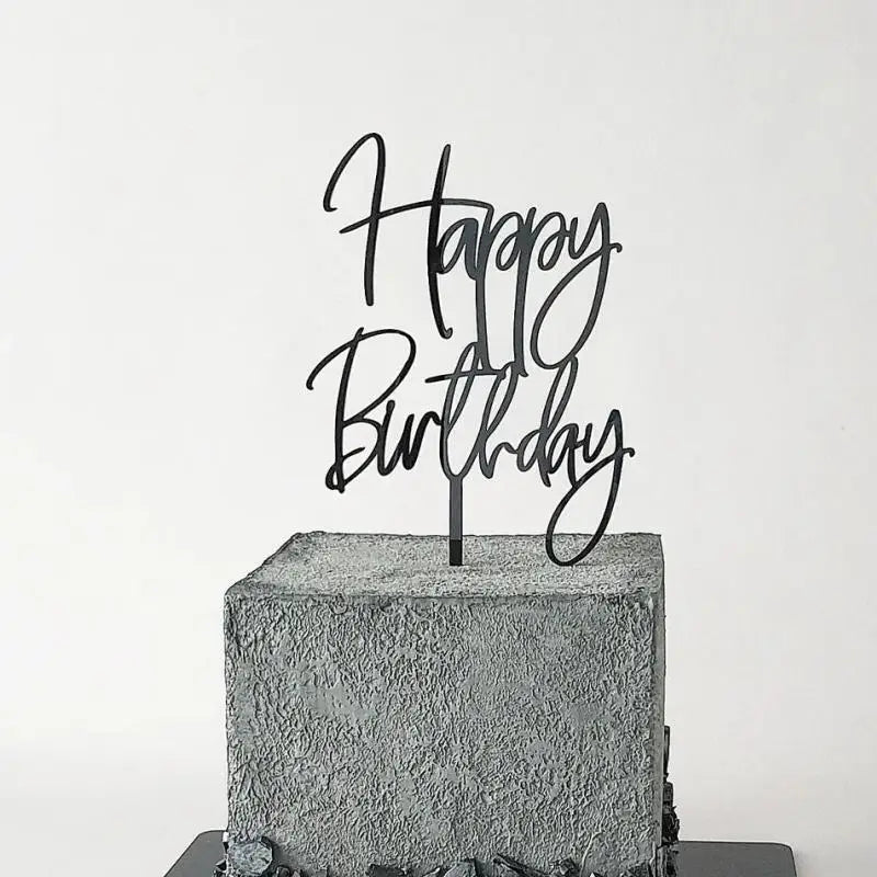 décoration gâteau transparente fleurs vertes happy birthday clips anniversaire mariage baptême événement