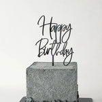 décoration gâteau transparente fleurs vertes happy birthday clips anniversaire mariage baptême événement