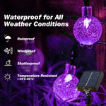 guirlande solaire lumineuse translucides modes éclairage moderne clips autoinstallation led