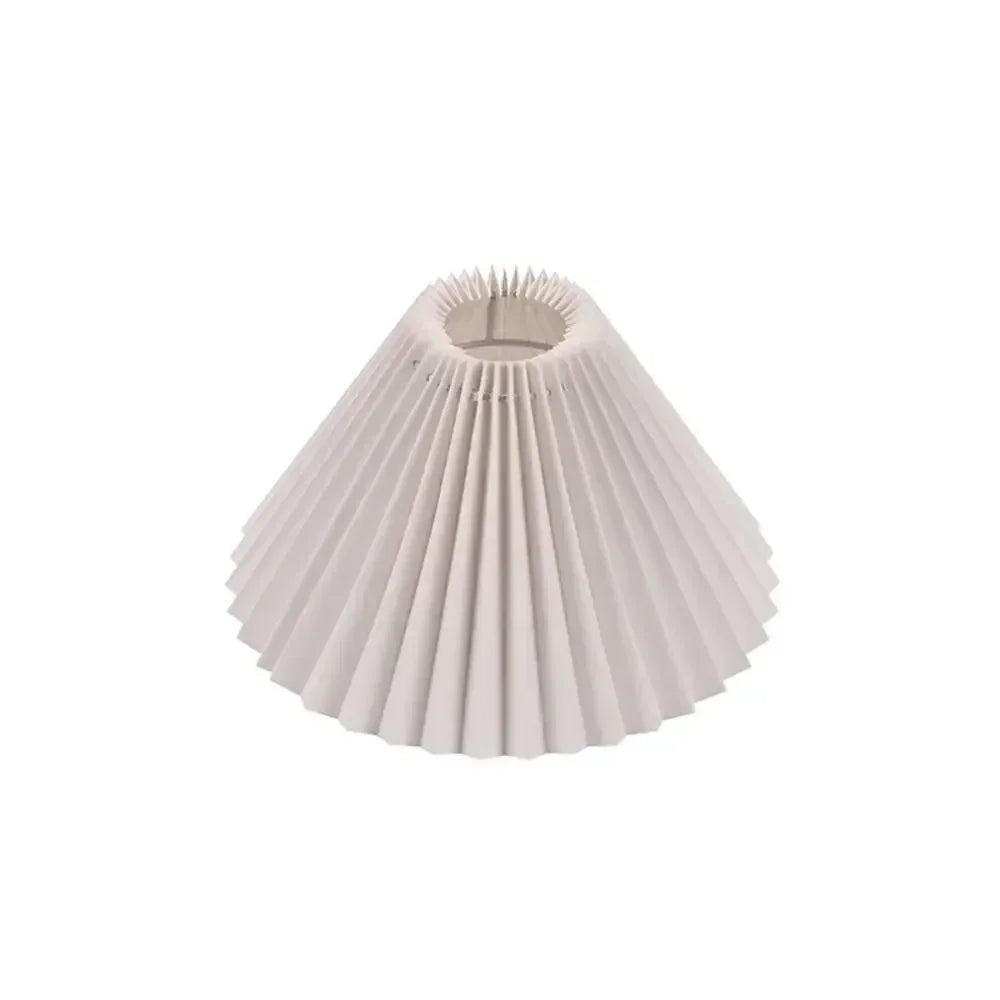 lampe table moderne abat jour plissé rouge blanc vert beige bleu clair rose noir